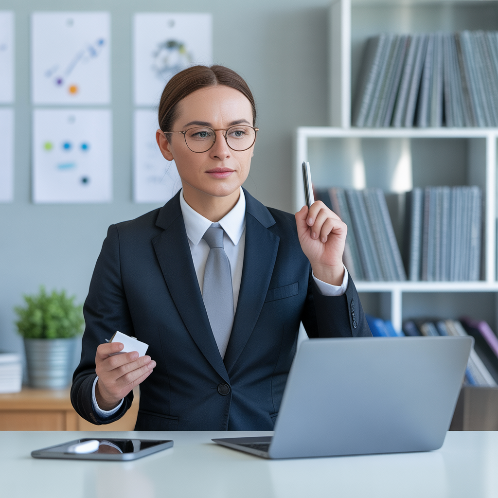 Portrait de Sophie Martin, CEO d'une PME